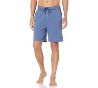 Nautica Herren Soft Knit Elastic Waistband Sleep Lounge Short Pyjamaoberteil, Blau Indigo Heather, Small