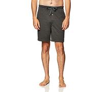 Nautica Herren Weiche Strick-Shorts mit Elastischem Bund Pyjamaoberteil, Dunkelgrau meliert, Medium