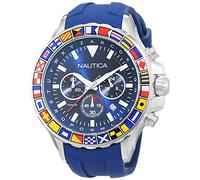 Nautica Herrenuhr Analog Quarz mit Silikonarmband - NAD19562G