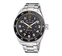 Nautica Men's Quartz Stainless Steel Strap, Silver, 22 Casual Watch (Model: NAPKBS224)