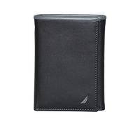 Nautica Herren Pop J-Class Trifold Wallet Geldbörse, schwarz/grau, Einheitsgröße