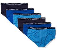 Nautica Klassische Herren-Slips aus Baumwolle im Multipack, Mehrfarbig, XX-Large