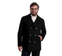 Nautica Herren Klassischer zweireihiger Pfau Caban-Jacke, Schwarz, XXL