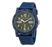 Nautica N83 Herren-Armbanduhr NAPATS305 Ayia Triada Blau Weizen PU Faser Armband, Blau/Grün/Blau