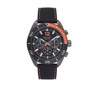 Nautica Lässige Uhr NAPKBN008, Schwarz/Gunmetal/Orange, Gurt