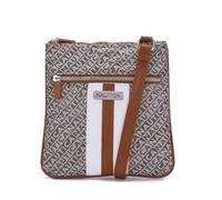 Nautica Lakeside charakteristische Damen-Umhängetasche North South aus Jaquard, Khaki, Einheitsgröße