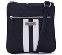Nautica Damen Lakeside Signature Jaquard North South Umhängetasche Crossbody, Schwarz