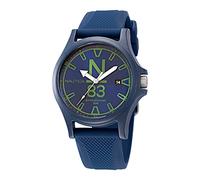 Nautica Men's Quartz Silicone Strap, Blue, 20 Casual Watch (Model: NAPJSS223)