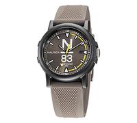 Nautica Men's Quartz Silicone Strap, Gray, 20 Casual Watch (Model: NAPEPS107)
