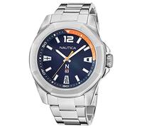 Nautica Men's Quartz Stainless Steel Strap, Silver, 22 Casual Watch (Model: NAPTBF103)