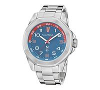 Nautica Men's Quartz Stainless Steel Strap, Silver, 22 Casual Watch (Model: NAPTBS206)