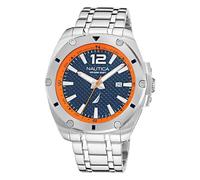 nautica Men's Quartz Stainless Steel Strap, Silver, 22 Casual Watch (Model: NAPTCS220)