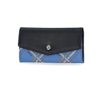 Nautica Money Manager Damen Slim Compact RFID Blocking Kreditkartenetui Clutch Wallet Organizer mit Rei verschluss M nzfach und Telefonfach i