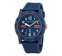 Nautica N83 Herren-Armbanduhr NAPATS306 Ayia Triada, blaues Weizen-PU-Faser-Armband und orangefarbenes Weizen-PU-Faserarmband, Blau/Blau/Blau/Orange