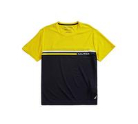 Nautica Navtech Farbblock-T-Shirt für Herren, Zest, XL