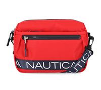 Nautica Nylon Bean Crossbody/Belt Bag with Adjustable Shoulder Strap, Red