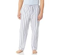 Nautica Herren Soft Woven 100% Cotton Elastic Waistband Sleep Pajama Pant Pyjamahose, Bright White, M EU