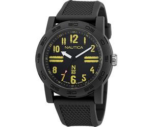 NAUTICA Schwarze Synthetische Sportuhr Einheitsgröße