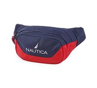 Nautica Unisex Bauchtasche Gürteltasche, Marineblau/rot