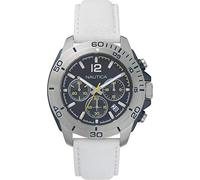 Nautica Watch NAPADR002 Andover Chronograph, Water Resistant, 24 Hour Time, Calendar, White
