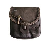 NauticalMart Vintage Gürteltasche Renaissance Stil Mittelalter Cosplay Requisite Leder Herren/Damen Gürteltasche Mode-Accessoires, Braun, Standard, Ledertasche