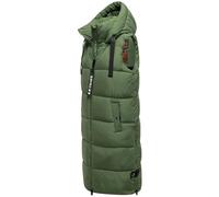 Navahoo Damen ärmellose lange Outdoorweste warme Winterjacke Schnuffelchen Pine Olive Gr. XXL