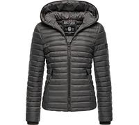 Navahoo Damen Damen leichte Übergangsjacke Steppjacke mit Kapuze Kimuk Anthracite Gr. XS