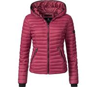 Navahoo Damen Damen leichte Übergangsjacke Steppjacke mit Kapuze Kimuk Bordeaux Gr. XS