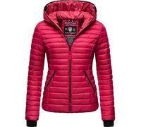 Navahoo Damen Damen leichte Übergangsjacke Steppjacke mit Kapuze Kimuk Fuchsia Gr. XS