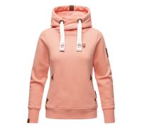 Navahoo Damen Hoodie Namikaa - Kuscheliger Kapuzenpullover mit Hochkragen & Kunstleder-Details