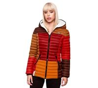 Navahoo Damen Jacke Steppjacke Übergangsjacke gesteppt Colour Blocking B841 [B841-Multikulti-Autumn-Gr.XXXL]