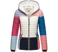 Navahoo Damen Jacke Steppjacke Übergangsjacke gesteppt Colour Blocking B841 [B841-Multikulti-Dark1-Gr.S]