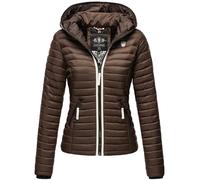 Navahoo Damen Jacke Steppjacke Übergangsjacke gesteppt Herbst Kapuze B811 [B811-Kim-Pri-Schoko-Gr.XS]