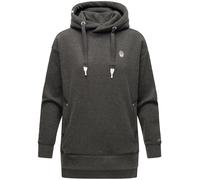 NAVAHOO Damen Kapuzensweatshirt Kuscheliger Hoodie mit Oversize Look Silberengelchen