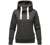 NAVAHOO Damen Kapuzensweatshirt weicher Hoodie mit breiten Tunnelzugkordeln Namikaa