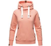NAVAHOO Damen Kapuzensweatshirt weicher Hoodie mit breiten Tunnelzugkordeln Namikaa