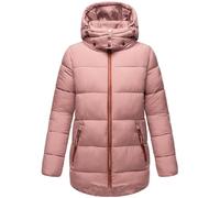 Navahoo Damen kurze Winterjacke Steppjacke warm mit abnehmbarer Kapuze Wattewölkchen Dark Rose Gr. XXL