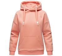NAVAHOO Damen Kuscheliger Kapuzensweatshirt Hoodie mit breiten Tunnelzugkordeln Zuckerbärchen