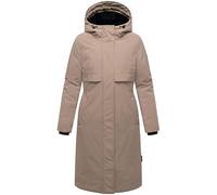 Wintermantel NAVAHOO "Eismelodie 14", Damen, Gr. XXXL (46), grau (taupe), Obermaterial: 100% Polyester, Innenfutter: 100% Polyester, Wattierung: 100% Polyester, Ärmelfutter: 100% Polyester, modisch, f
