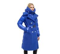 Wintermantel NAVAHOO "Kuscheltraum 14", Damen, Gr. XL (42), galaxy blau, Obermaterial 1: 100% Polyester. Obermaterial 2: 100% Nylon. Obermaterial Rücken: 100% Nylon. Innenfutter: 100% Polyester. Watti