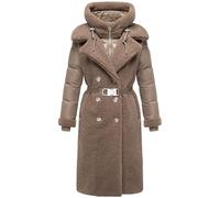 Wintermantel NAVAHOO "Kuscheltraum 14", Damen, Gr. XL (42), beige (taupe), Obermaterial 1: 100% Polyester; Obermaterial 2: 100% Nylon; Innenfutter: 100% Polyester; Wattierung: 100% Polyester; Ärmelfut