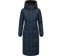 Steppmantel mit verstellbarer Kapuze "Taublüte XIV" Navy L