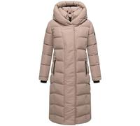 Steppmantel NAVAHOO "Engelsfeder XIV", Damen, Gr. XL (42), beige (taupe), Obermaterial: 100% Polyester, Innenfutter: 100% Polyester, Wattierung: 100% Polyester, Ärmelfutter: 100% Polyester, gerade kni
