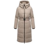 Steppmantel NAVAHOO "Herbstnebel 14", Damen, Gr. XL (42), beige (taupe), Obermaterial: 100% Polyester; Innenfutter: 100% Polyester; Wattierung: 100% Polyester; Ärmelfutter: 100% Polyester, figurumspie