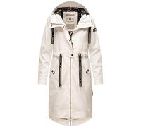 Navahoo Damen leichte Jacke Übergangsjacke Übergang Frühling Kapuze B863 [B863-Josin-Weiss-Gr.XL]