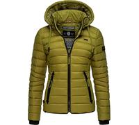Navahoo Damen leichte Übergangsjacke Steppjacke mit Kapuze Lulana Moss Green Gr. XS