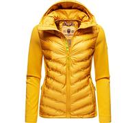 Navahoo Damen leichte Übergangsjacke Steppjacke mit Kapuze Nimm Mich Mit Yellow Gr. S