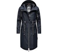 Navahoo Damen Parka leicht Übergangs-Jacke mit Kapuze Josinaa Navy Gr. XS