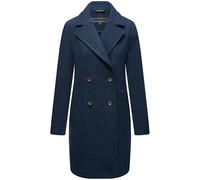 Kurzmantel NAVAHOO "Frostjuwel 14", Damen, Gr. S (36), blau (navy), Obermaterial: 80% Polyester, 10% Modacryl, 10% Viskose, Innenfutter: 100% Polyester, Ärmelfutter: 100% Polyester, elegant, gerade ca