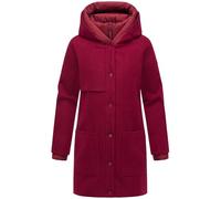 Kurzmantel NAVAHOO "Flauschwunder 14", Damen, Gr. S (36), rot (bordeaux), Obermaterial: 90% Polyacryl, 8% Viscose, 2% Elastan; Obermaterial 2: 100% Polyester; Innenfutter: 100% Polyester; Wattierung: 